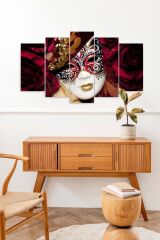 Kadın Maske 5 Parçalı Mdf Tablo 60 x 100