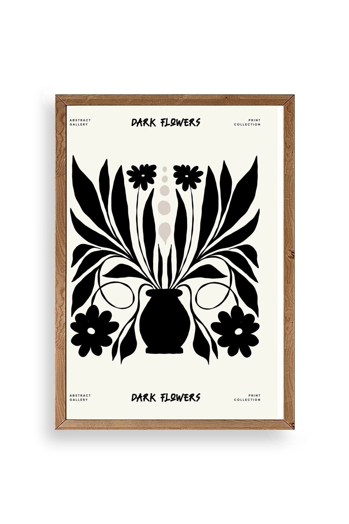 Çiçek Ahşap Çerçeveli Tablo 23 x 30