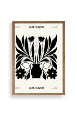 Çiçek Ahşap Çerçeveli Tablo 17 x 23