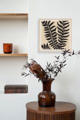 Yaprak Ahşap Çerçeveli Tablo 23 x 23