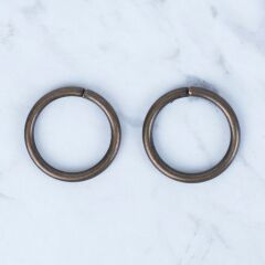 Loren Oksitli Altın Yuvarlak Halka 2 li Paket