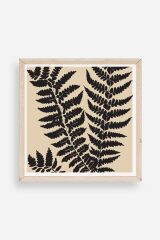 Yaprak Ahşap Çerçeveli Tablo 23 x 23