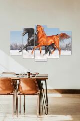 Atlar 5 Parçalı Mdf Tablo 60 x 100