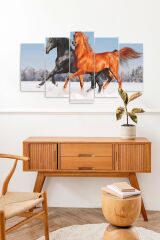 Atlar 5 Parçalı Mdf Tablo 60 x 100