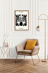 Çiçek Ahşap Çerçeveli Tablo 30 x 42