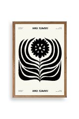 Soyut Ahşap Çerçeveli Tablo 50 x 70