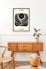 Soyut Ahşap Çerçeveli Tablo 50 x 70