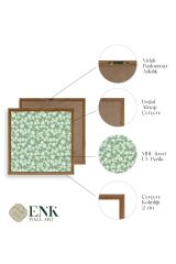 Çiçekler Ahşap Çerçeveli Tablo 42 x 42