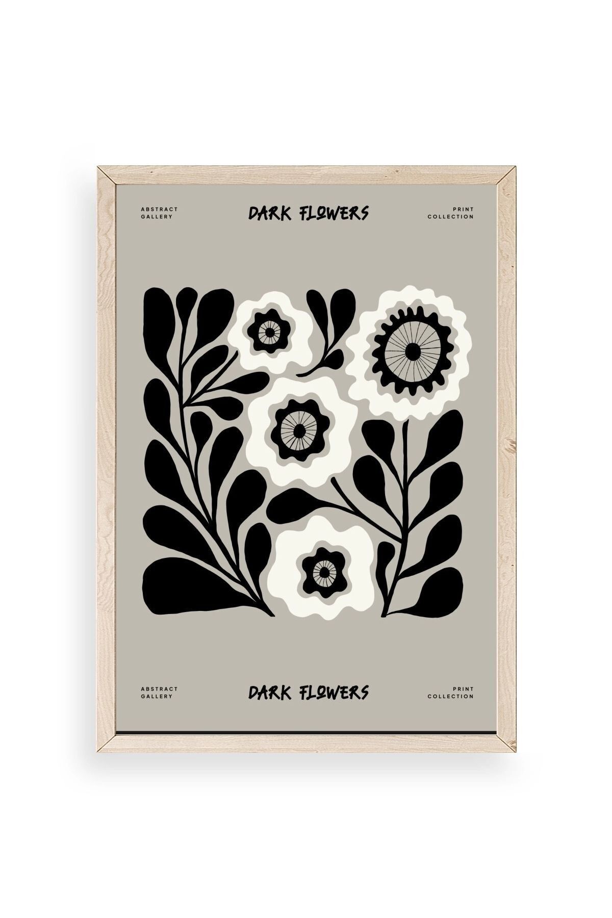 Çiçek Ahşap Çerçeveli Tablo 50 x 70