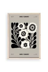 Çiçek Ahşap Çerçeveli Tablo 50 x 70