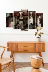 Sabahçı Kahvesi 5 Parçalı Mdf Tablo 60 x 100