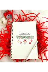 Yeni Yıl Ahşap Defter Kalem Seti