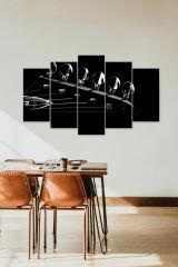 Akort Bulguları 5 Parçalı Mdf Tablo 60 x 100