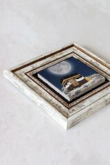 Kabe Çerçeveli Taş Tablo , Çerçeveli Taş Duvar Dekoru-enkcrcvtbl-00130 20 cm