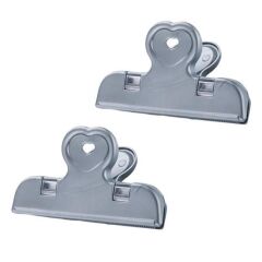 BUFFER® 2li Pratik Torba Paket Ve Poşet Kapatıcı Kilitli Klips Mandal