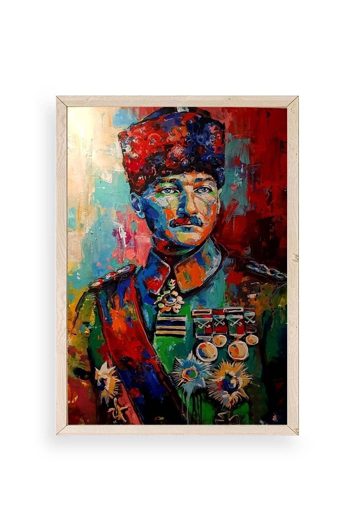 Atatürk Ahşap Çerçeveli Tablo 17 x 23