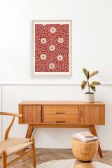 Çiçekler Ahşap Çerçeveli Tablo 30 x 42