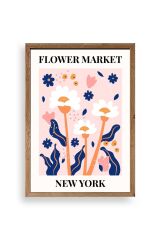 Çiçek Ahşap Çerçeveli Tablo 30 x 42