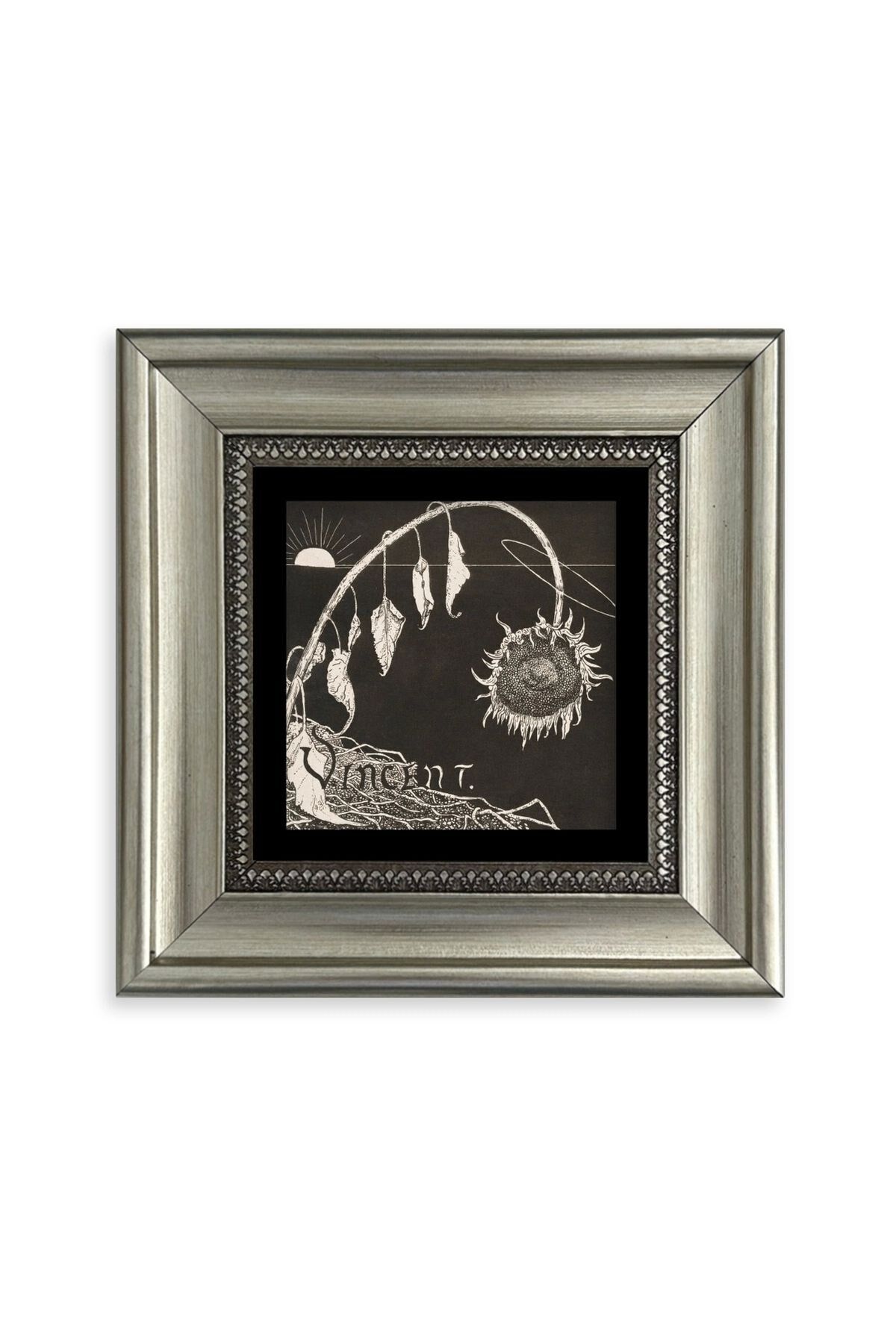 Van Gogh Çerçeveli Taş Tablo 20 cm