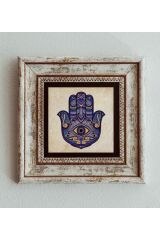 Fatıma Ana Eli Çerçeveli Taş Tablo 20 cm