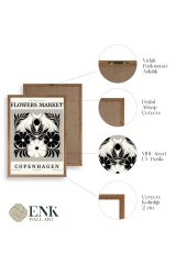 Çiçek Ahşap Çerçeveli Tablo 30 x 42