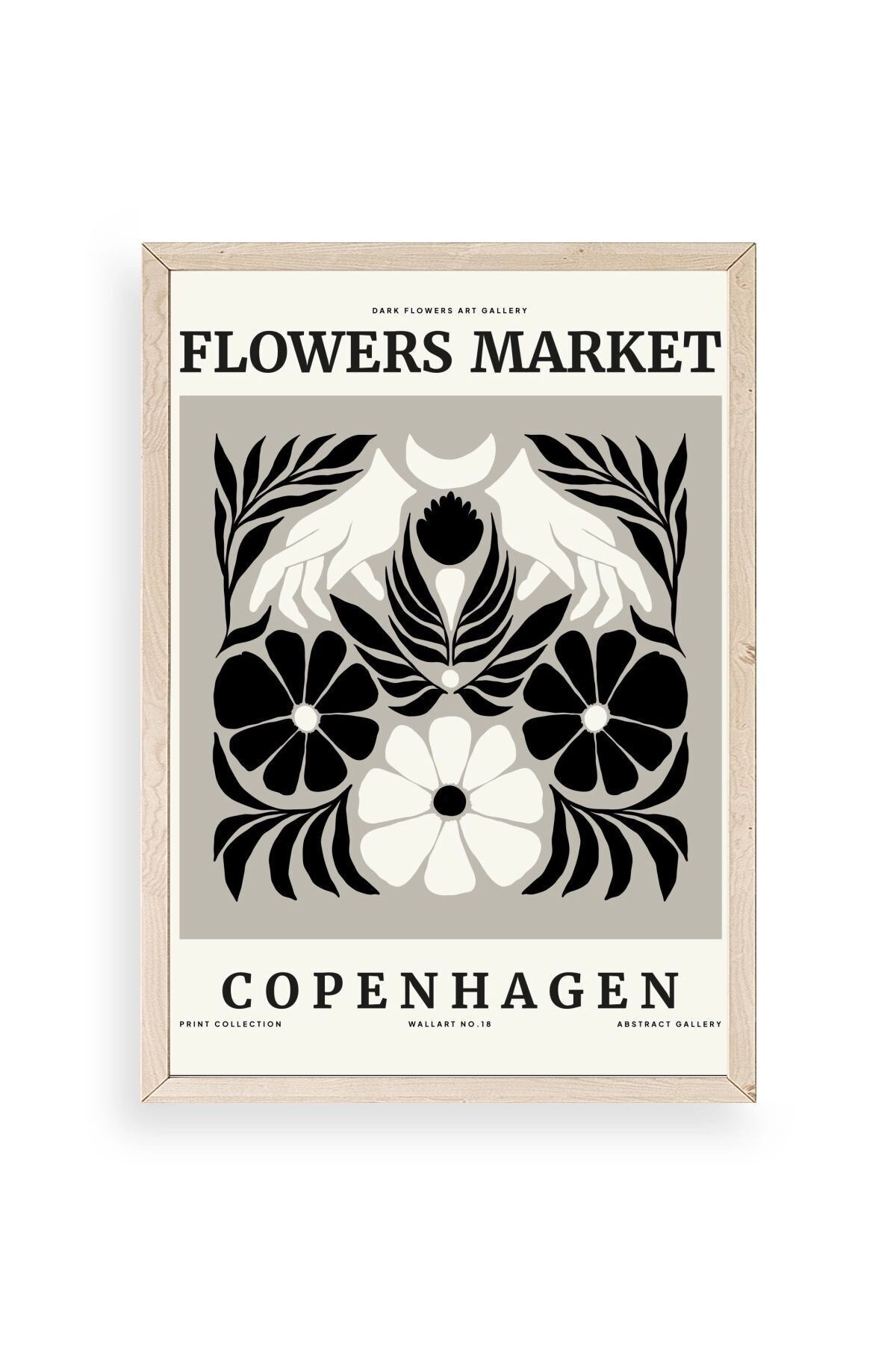 Çiçek Ahşap Çerçeveli Tablo 23 x 30