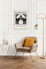 Çiçek Ahşap Çerçeveli Tablo 50 x 70