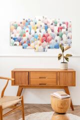 Manzara İnsan 5 Parçalı Mdf Tablo 60 x 100