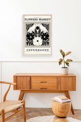 Çiçek Ahşap Çerçeveli Tablo 50 x 70