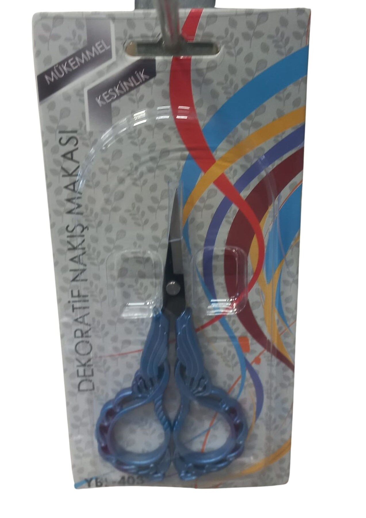 Nakış Makası Dekoratif Mavi YBL-403 Model 16