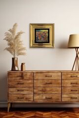 Van Gogh Çerçeveli Taş Tablo 20 cm