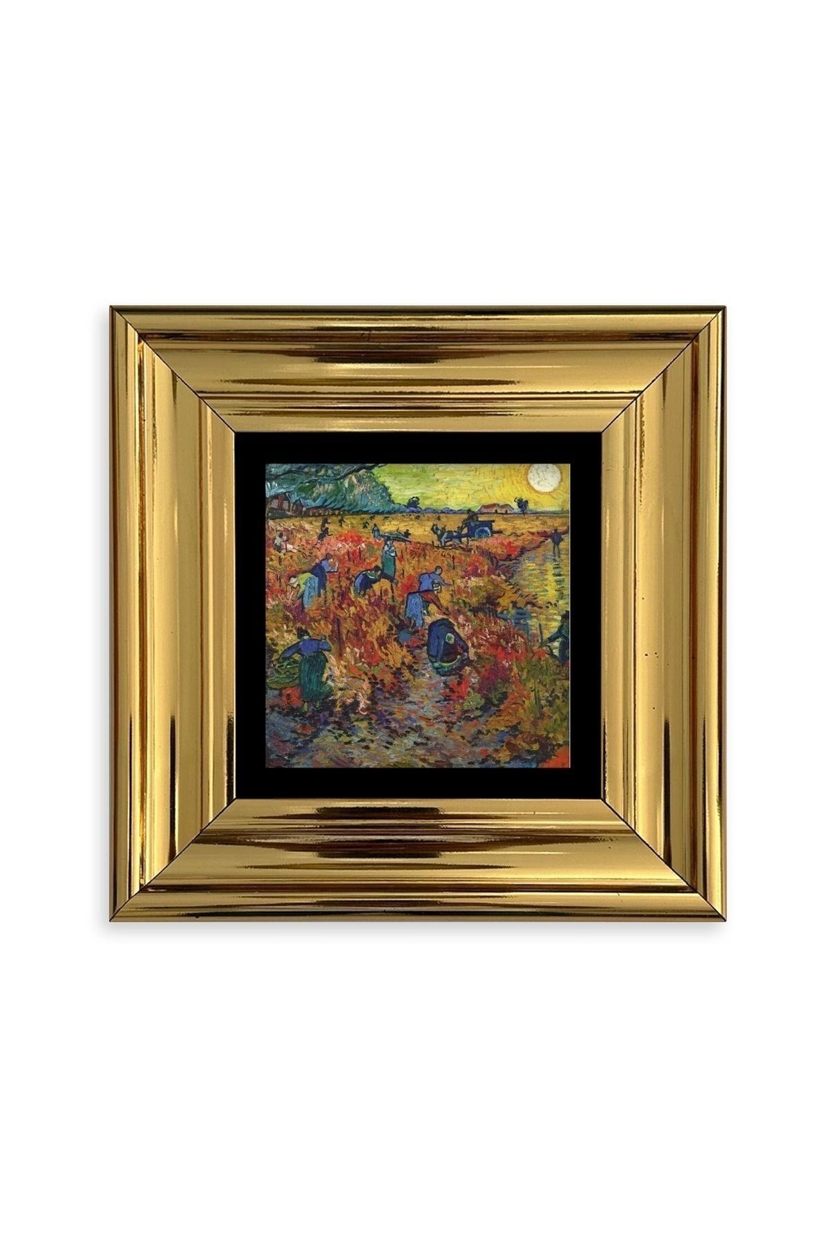 Van Gogh Çerçeveli Taş Tablo 20 cm