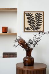 Yaprak Ahşap Çerçeveli Tablo 50 x 50