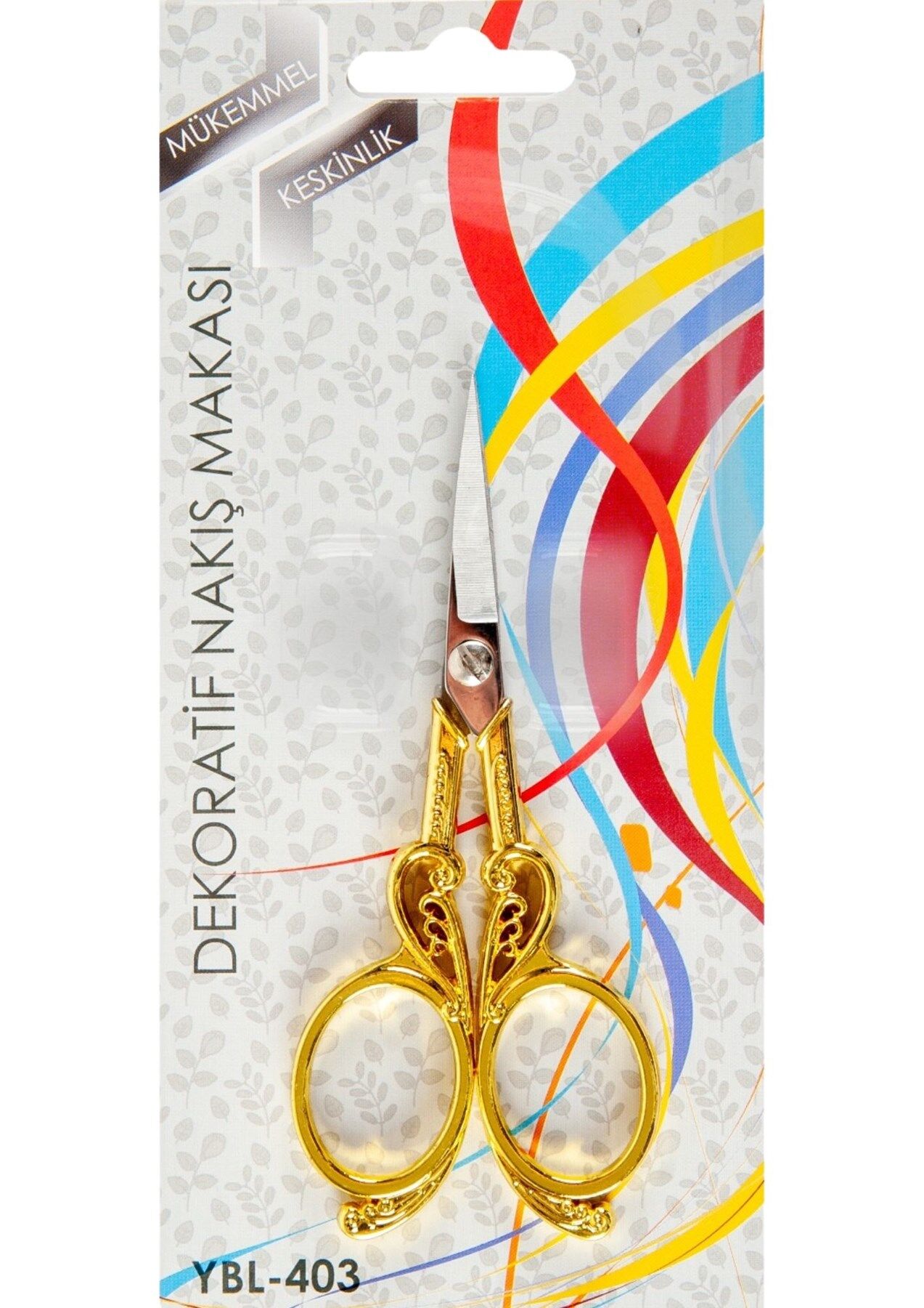 Nakış Makası Dekoratif Altın Kuğu YBL-403 Model 19