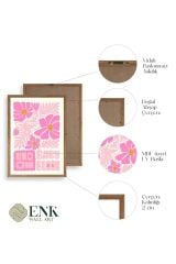 Çiçek Ahşap Çerçeveli Tablo 23 x 30