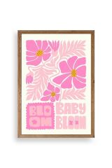 Çiçek Ahşap Çerçeveli Tablo 17 x 23