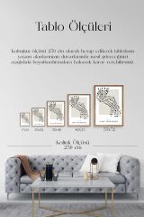 Soyut Ahşap Çerçeveli Tablo 23 x 30