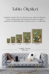 Nouveau Vintage Peacock Ahşap Çerçeveli Tablo 50 x 70