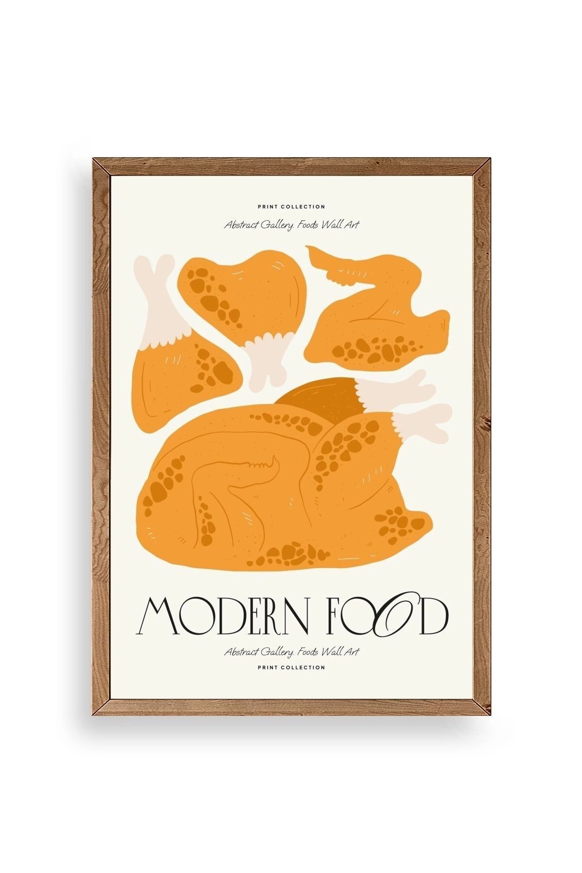 Tavuk Ahşap Çerçeveli Tablo 50 x 70