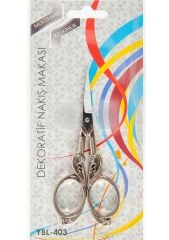 Nakış Makası Dekoratif Gümüş Kuğu YBL-403 Model 25