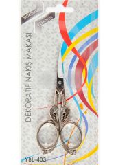 Nakış Makası Dekoratif Gümüş Kuğu YBL-403 Model 25