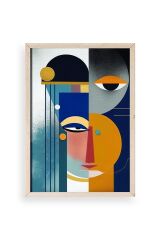 Modern Ahşap Çerçeveli Tablo 23 x 30