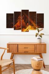 Manzara 5 Parçalı Mdf Tablo 60 x 100