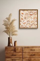 Gökkuşağı Ahşap Çerçeveli Tablo 23 x 23