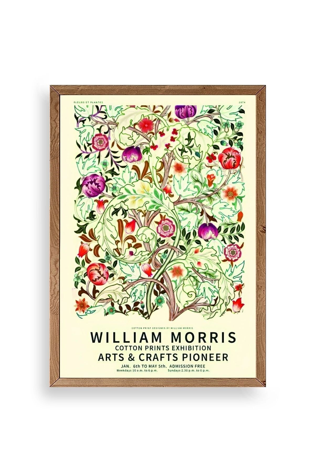 Çiçekler Ahşap Çerçeveli Tablo 23 x 30