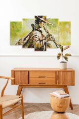 Erkek Müzik 5 Parçalı Mdf Tablo 60 x 100