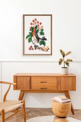 Daldaki Kuş Ahşap Çerçeveli Tablo 23 x 30