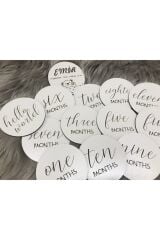 Ahşap Bebek Anı Kartı İngilizce 13'lü