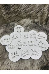 Ahşap Bebek Anı Kartı İngilizce 13'lü