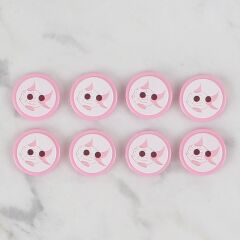 Loren Crafts pembe 8 li balık düğme - 571